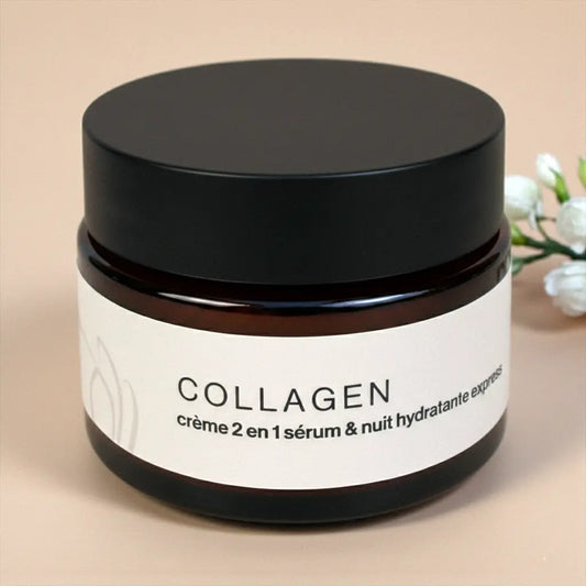 Collagen Crème 2 en 1 Sérum et Nuit hydratante express