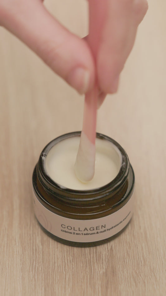 Collagen Crème 2 en 1 Sérum et Nuit hydratante express